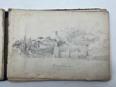 FRENCH SCHOOL (19th century), SIMON P.. Notebook...