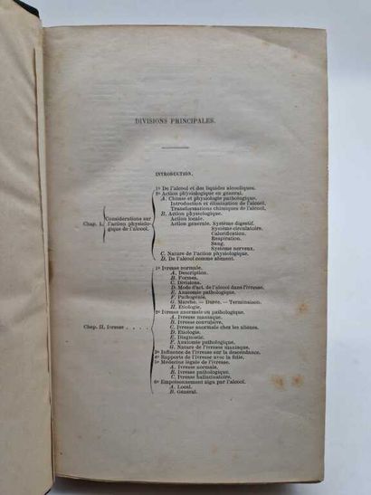 LENTZ, François. De l'Alcoolisme et de ses...