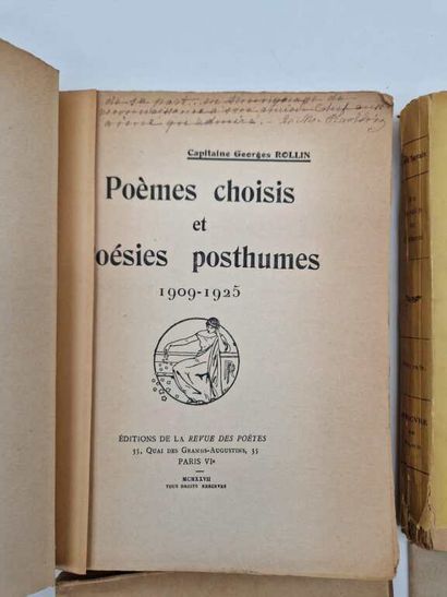 [POESIE]. Ensemble de 4 ouvrages brochés...