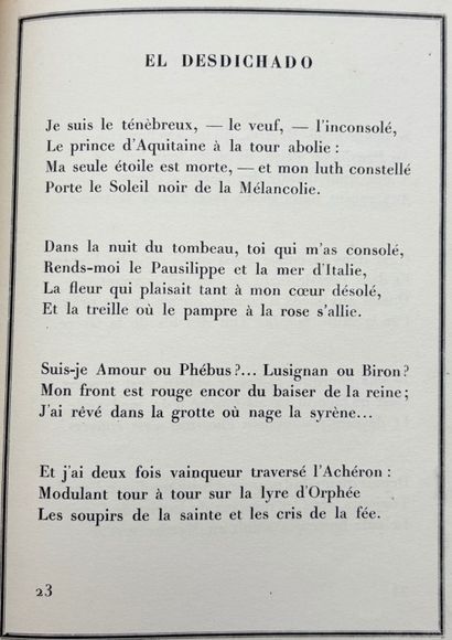 NERVAL, Gérard de. Les Cydalises et autres...