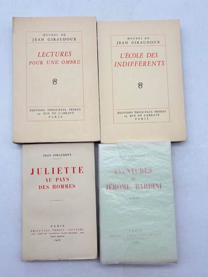GIRAUDOUX, Jean. 4 novels, including on Japon...