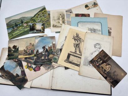 FRENCH ECOLE (19th century). A notebook of...
