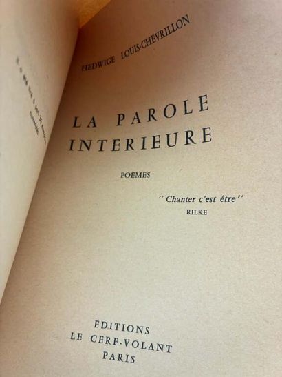 [POÉSIE]. Ensemble de six recueils du XIXe...