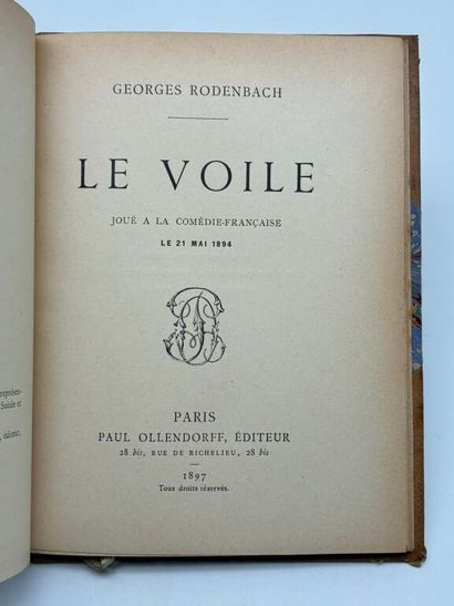 RODENBACH, Georges. Le Voile. Joué à la Comédie-Française...