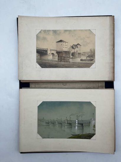 FRENCH ECOLE (19th century). Notebook of...