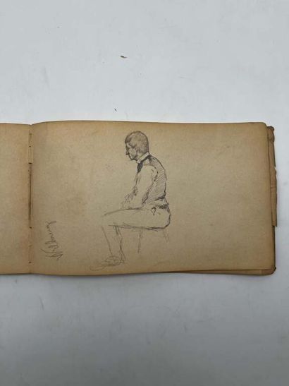 FRENCH ECOLE (19th century). Booklet of 53...