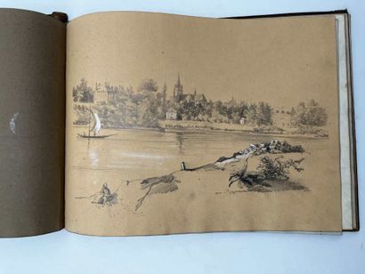 FRENCH ECOLE (19th century). Booklet of 42...
