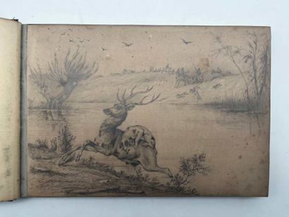 FRENCH ECOLE (19th century). Booklet of 20...