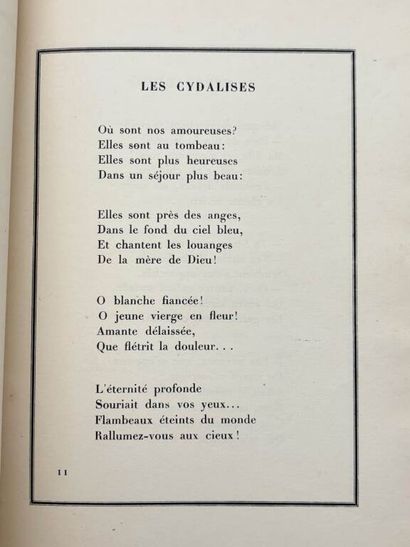 NERVAL, Gérard de. Les Cydalises et autres...