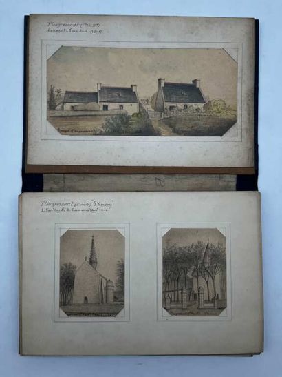FRENCH ECOLE (19th century). Booklet of 25...