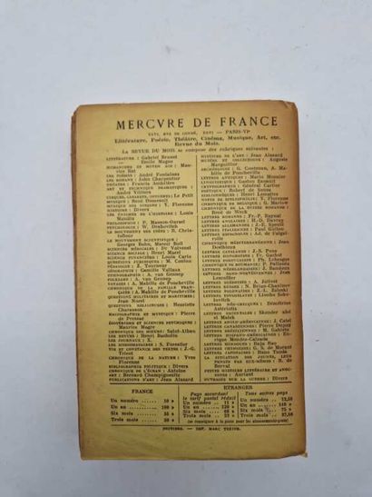 DUHAMEL, Georges. Fables de mon Jardin.
Paris,...