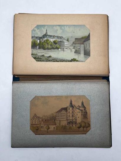 FRENCH ECOLE (19th century). Booklet of 44...