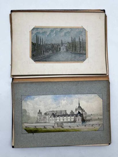 FRENCH ECOLE (19th century). Notebook of...