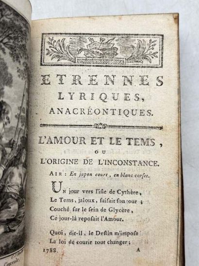 [ETRENNES]. Etrennes lyriques anacréontiques...
