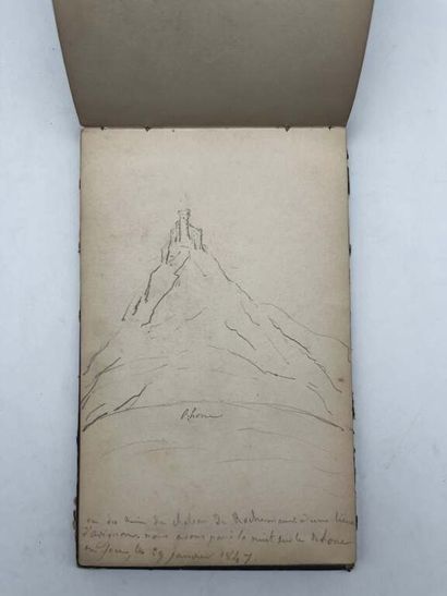 FRENCH ECOLE (19th century). Notebook of...