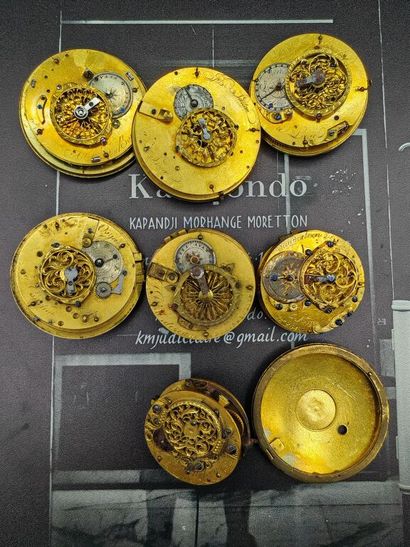 Lot of seven mechanical movements, Belgium,...