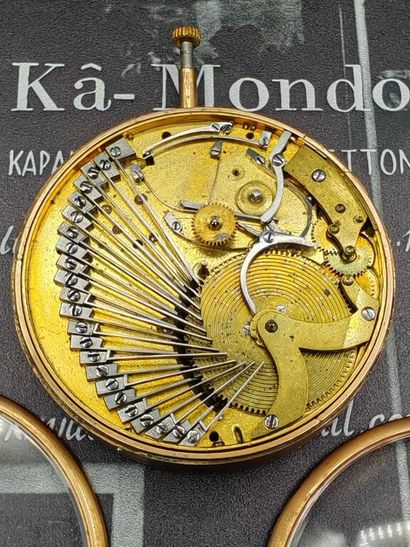 Musical complication pocket watch, in metal,...