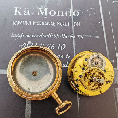 Anonyme, XVIIIème siècle : montre de poche...