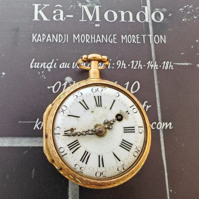 Anonyme, XVIIIème siècle : montre de poche...