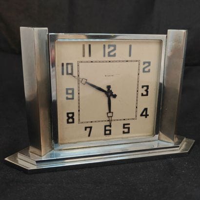 Anonymous Art Deco period steel and silver-plated...