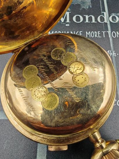 Anonymous. Pocket chronograph with triple...