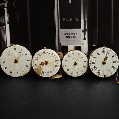 Set of four mechanical tilting movements,...