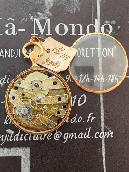 Elegant pocket watch, Roman numerals, chemin...