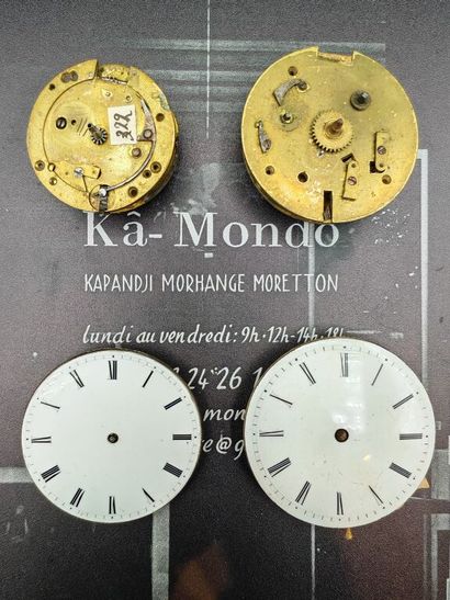 Set of four tilting movements, two without...