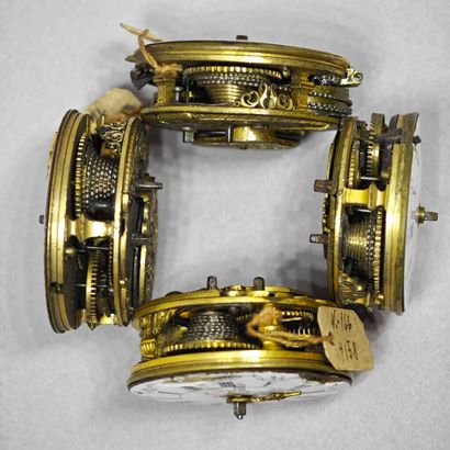 Set of 4 mechanical tilting movements, England,...