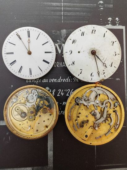 Set of four striking movements, Swiss or...