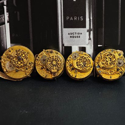 Set of four mechanical tilting movements,...