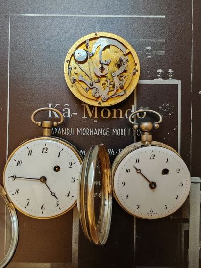 Set comprising two pocket watches and a movement...