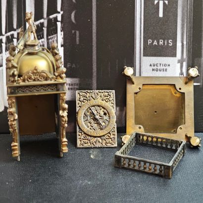 Set of three cathedral clocks, probably made...