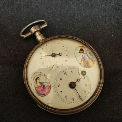 Pocket watch with day-calendar complication,...