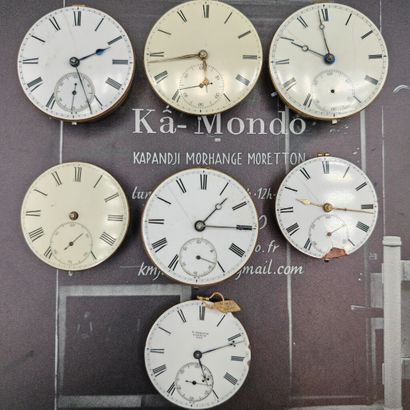 Set of seven mechanical tilting movements,...
