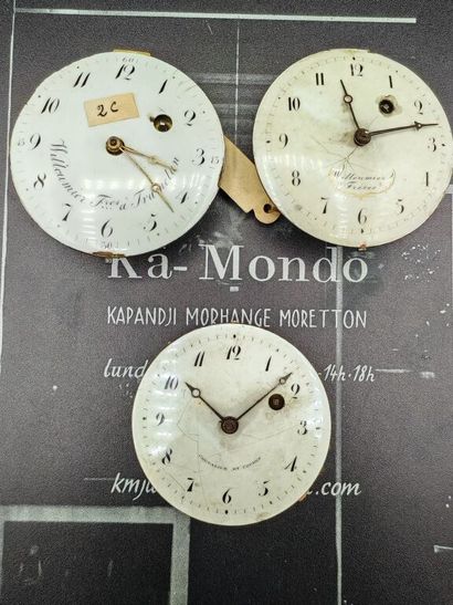 Set of three mechanical movements, two of...
