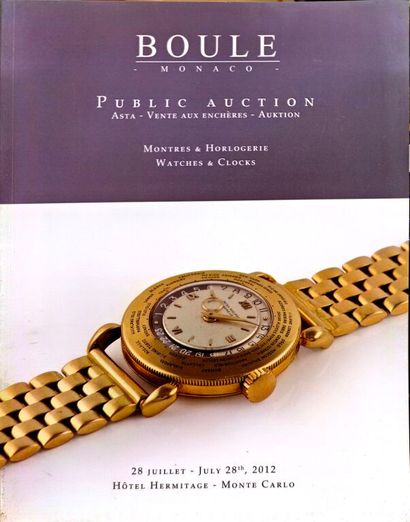 Montres et horlogerie, trois catalogues de...