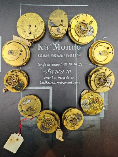Set of eleven anonymous mechanical movements,...