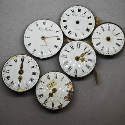 England, London. Set of six mechanical movements,...