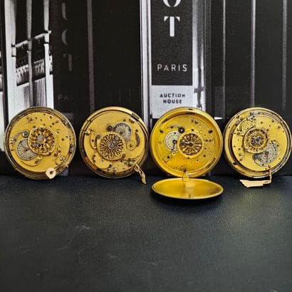 Set of four mechanical complication sonnerie...
