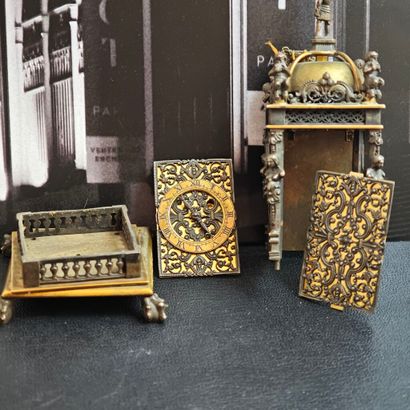 Set of three cathedral clocks, probably made...