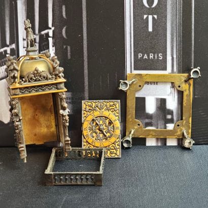 Set of three cathedral clocks, probably made...