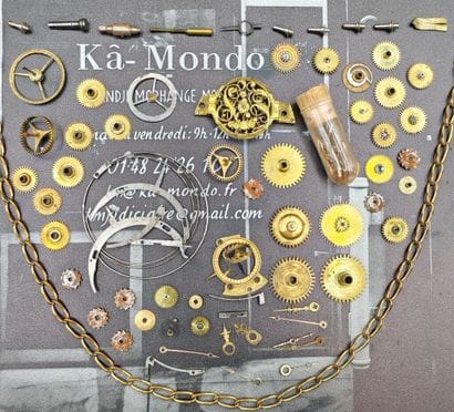 Lot de pièces détachées pour montres de poches...