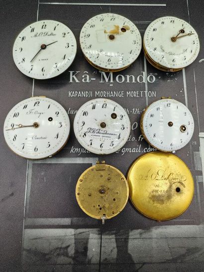 Lot of seven mechanical movements, Belgium,...