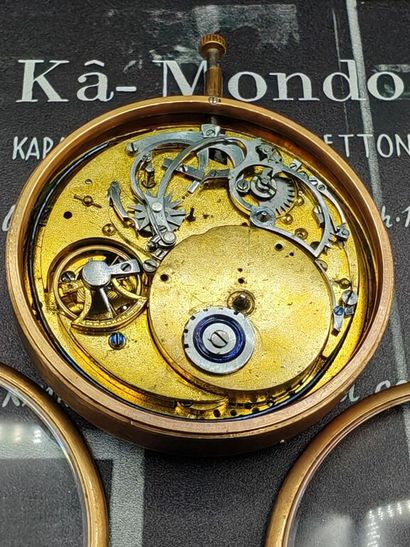 Musical complication pocket watch, in metal,...