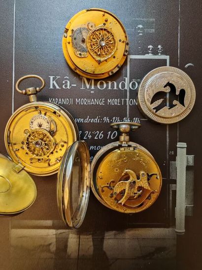 Set comprising two pocket watches and a movement...