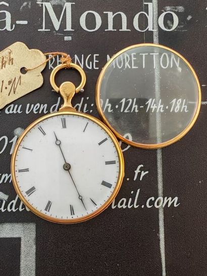 Elegant pocket watch, Roman numerals, chemin...