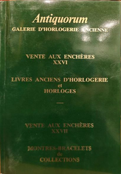 Horlogerie, livres d'horlogerie, catalogues...