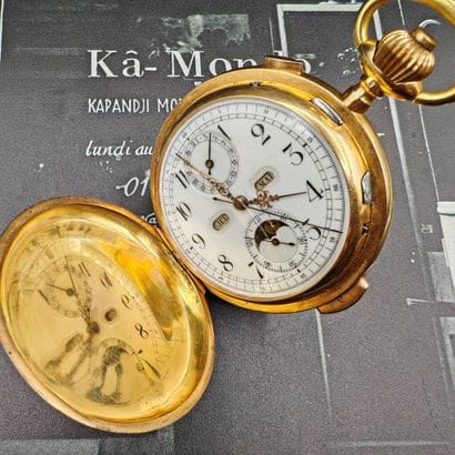 Anonymous. Pocket chronograph with triple...