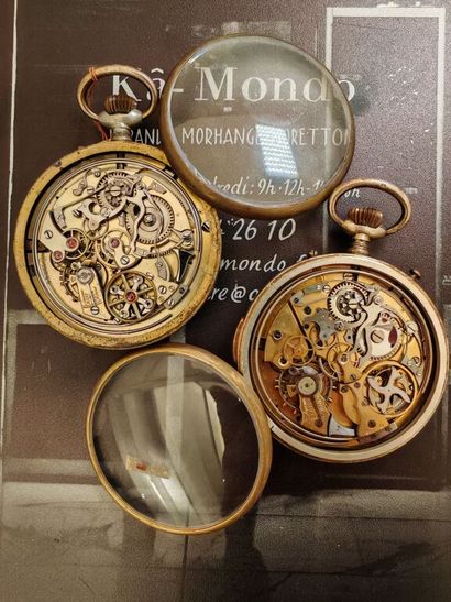 Set of two striking pocket regulators, one...